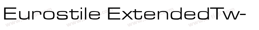 Eurostile ExtendedTw字体转换